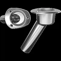 Mate Series Stainless Steel 30&deg; Rod &amp; Cup Holder - Open 