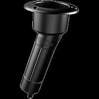 Mate Series Plastic 15&deg; Rod &amp; Cup Holder - Drain - Round