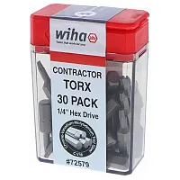 Wiha Torx Insert Bit T27 X 25Mm - Contractor 30 Pack