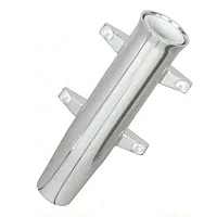 Lee&#39;s Aluminum Side Mount Rod Holder - Tulip Style - Silver 