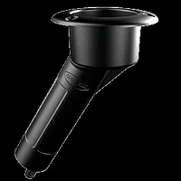 Mate Series Plastic 30&deg; Rod &amp; Cup Holder - Drain - Round