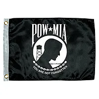Taylor Made POW MIA Flag 12&quot; x 18&quot;