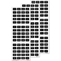 Blue Sea 7870 Black 180 Label Set - Emergency Vehicles