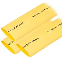 Ancor Heat Shrink Tubing 3/4&quot; x 3&quot; - Yellow - 3 Pieces