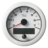 VDO 3-3/8&quot; (85mm) OceanLink NMEA 2000 Tach - 7000 RPM - White Di