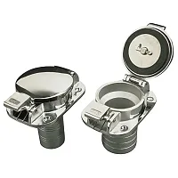 Sea-Dog Stainless Steel Flip Top Deck Fill - Gas - 2&quot; Hose