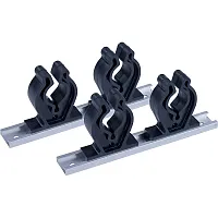Sea-Dog Track Rod Holder - 7&quot; Tracks - 4 Rod Clips