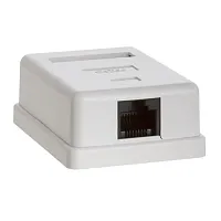 Cmple 777-N Surface Mount Box Cat5e Single WHITE