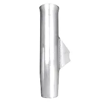 Tigress Weld On Aluminum Flared Rod Holder w/Blade Mill Finished 10&quot;