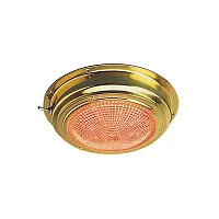 Sea-Dog Brass LED Day/Night Dome Light - 5&quot; Lens