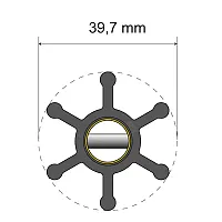 Albin Pump Premium Impeller Kit - 39.7 x 12 x 19.2mm - 6 Blade