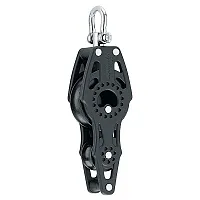 Harken 40mm Carbo Air Fiddle Block w/Swivel &amp; Becket