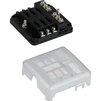 Sea-Dog Blade Style LED Indicator Fuse Block w/Negative Bus Bar 