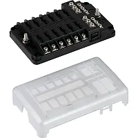 Sea-Dog Blade Style LED Indicator Fuse Block w/Negative Bus Bar 