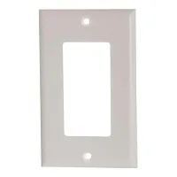 Cmple 796-N White Decoro Wall Plate - 1-Gang