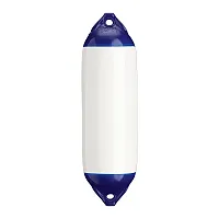 Polyform F-02 Twin Eye Fender 7.5&quot; x 26&quot; - White
