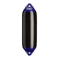 Polyform F-02 Twin Eye Fender 7.5&quot; x 26&quot; - Black