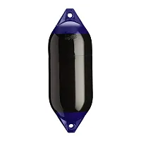 Polyform F-5 Twin Eye Fender 11&quot; x 30&quot; - Black