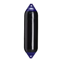 Polyform F-6 Twin Eye Fender 11&quot; x 42&quot; - Black