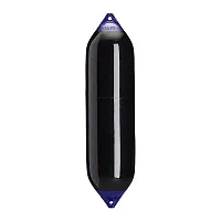 Polyform F-8 Twin Eye Fender 15&quot; x 58&quot; - Black