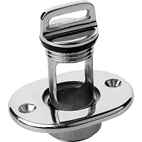 Sea-Dog Oblong Captive Garboard Drain &amp; Plug - 316 Stainless