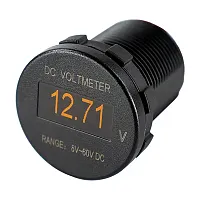 Sea-Dog OLED Voltmeter - Round