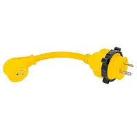 Camco 30AM/15AF Power Grip Marine 12&quot; Dogbone - M-Locking/90F Ad