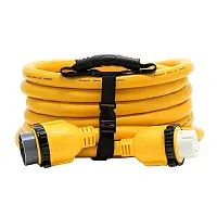 Camco 50 Amp Power Grip Marine Extension Cord - 25&#39; M-Lockin