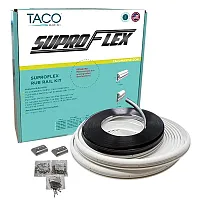 TACO SuproFlex Rub Rail Kit - White w/Flex Chrome Insert - 2&quot;H x