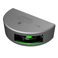 Lopolight Green Starboard Sidelight w/6M Cable - 2nm Silver Hous
