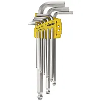 Vessel Ball Point Hex L-Key Wrench 9Pc. Set No.8309Bpu
