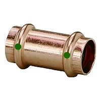 Viega ProPress 1-1/4&quot; Copper Coupling w/o Stop - Double Press Co