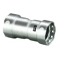 Viega MegaPress 1/2&quot; Stainless Steel 304 Coupling w/Stop - Doubl