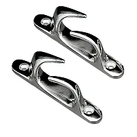 Whitecap Skene Bow Chock 4-1/2&quot; Pair - Chrome Plated Brass