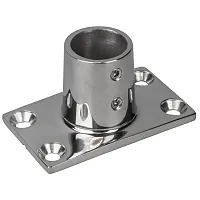 Sea-Dog Rail Base Fitting Rectangular Base 90&deg; - 316 Stainless Steel - 1-11/