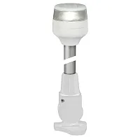 Hella Marine 2nm All Round White Fold Down Pole Navigation Lamp - 8&quot; - White Bas