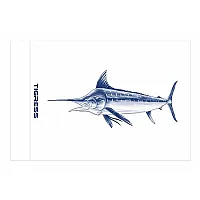 Tigress White Marlin Release Flag - 12&quot; x 18&quot;