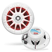 Boss Audio MRGB55B 5.25&quot; Marine Speakers w/RGB Lighting - White
