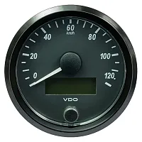 VDO SingleViu 80mm (3-1/8&quot;) Speedometer - 140MPH