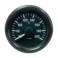 VDO SingleViu 52mm (2-1/16&quot;) Cylinder Temp. Gauge - 200&deg;C - 471-14 Ohm