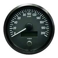 VDO SingleViu 100mm (4&quot;) Speedometer - 200 KM/H