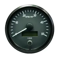 VDO SingleViu 100mm (4&quot;) Tachometer - 5000 RPM