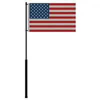 Mate Series Flag Pole - 36&quot; w/USA Flag