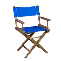 Whitecap Director&#39;s Chair w/Blue Seat Covers - Teak