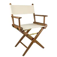 Whitecap Director&#39;s Chair w/Natural Seat Covers - Teak
