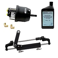 Uflex HYCO 1.1 Front Mount OB System up to 175HP - Includes UP20 FM Helm, 2qts o