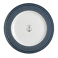 Marine Business Melamine Flat, Round Dinner Plate - SAILOR SOUL - 10&quot; Set of 6