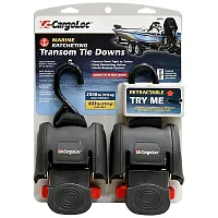 Cargoloc Ratcheting Tie Down - Strap 2&quot; X 43&quot; X 2500Lbs Transom (Pair)