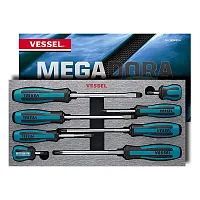 Vessel Megadora Jawsfit Screwdriver 8Pc. Set