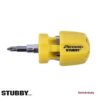 Picquic Stubby 6-In-1 Quick Bit Change Screwdriver (Blister Package)